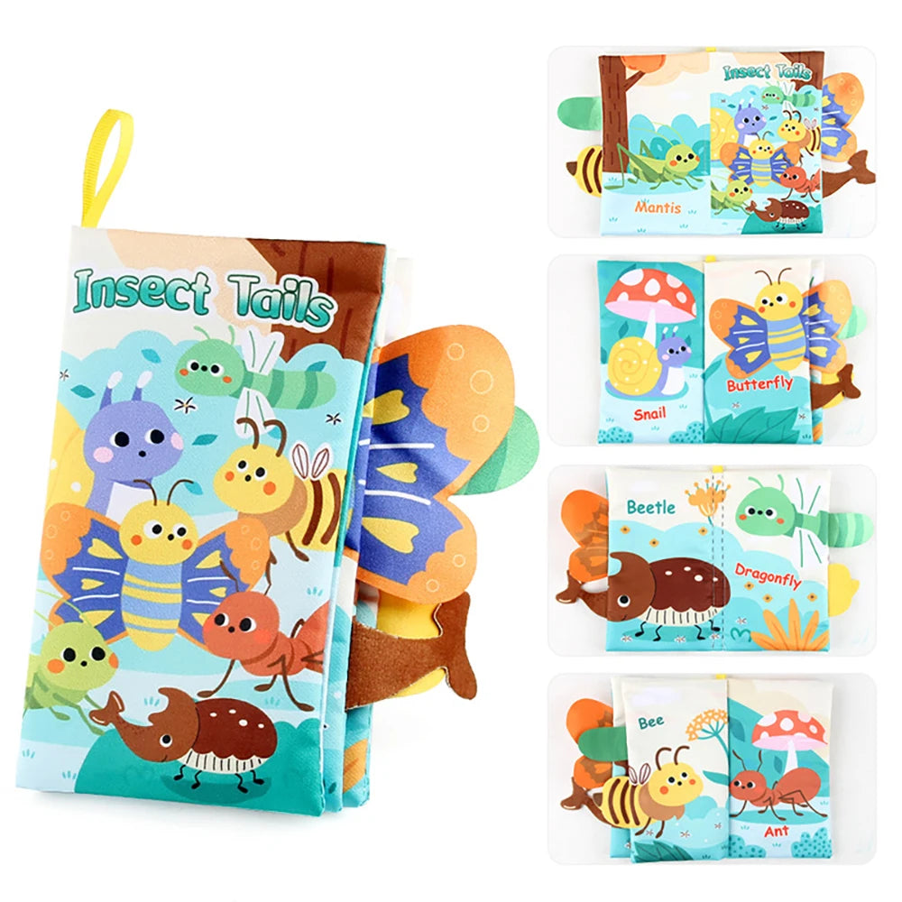 Crinkle Tails Baby Cloth Book
