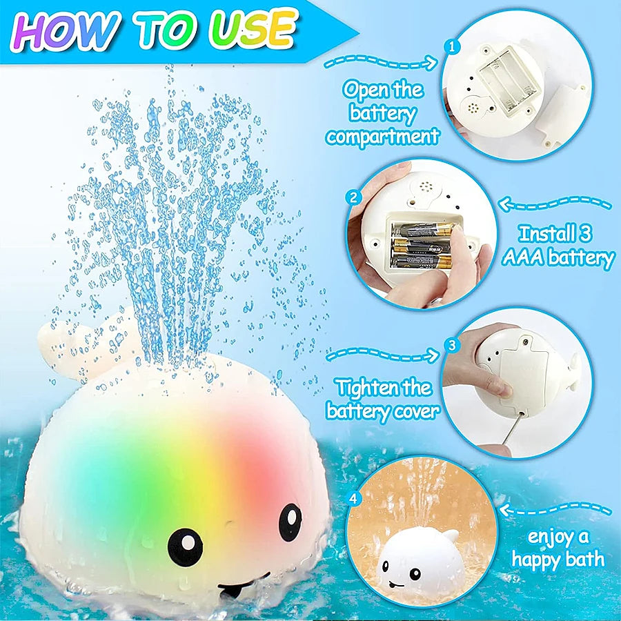 Light-Up Whale Bath Toy