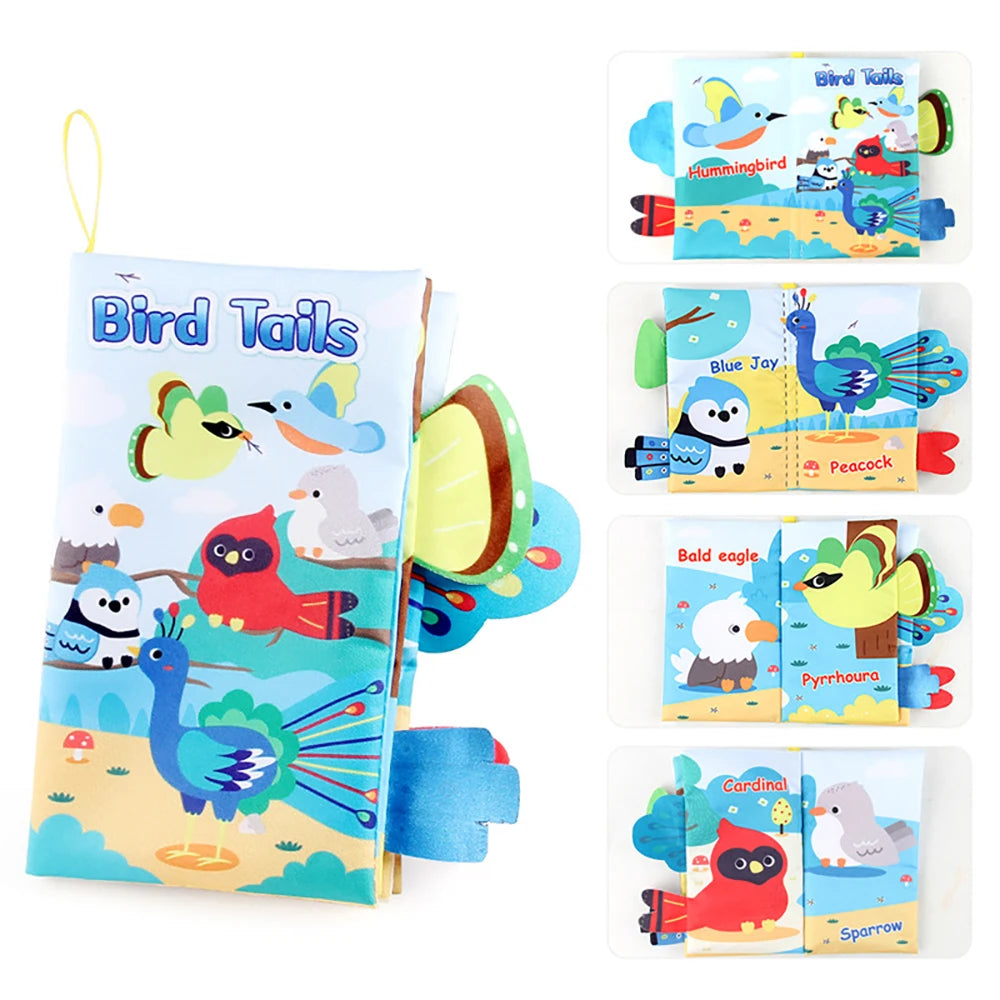 Crinkle Tails Baby Cloth Book