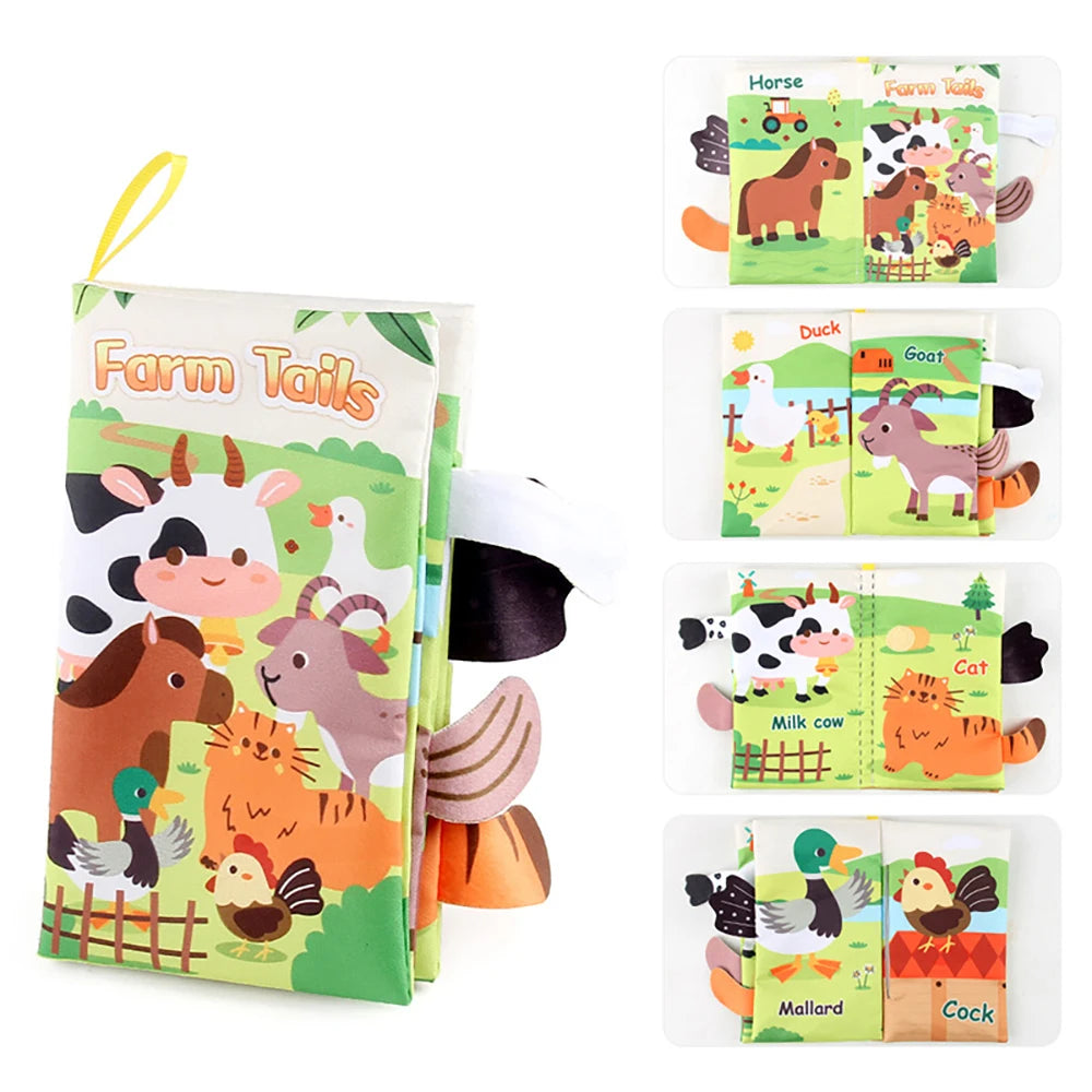 Crinkle Tails Baby Cloth Book