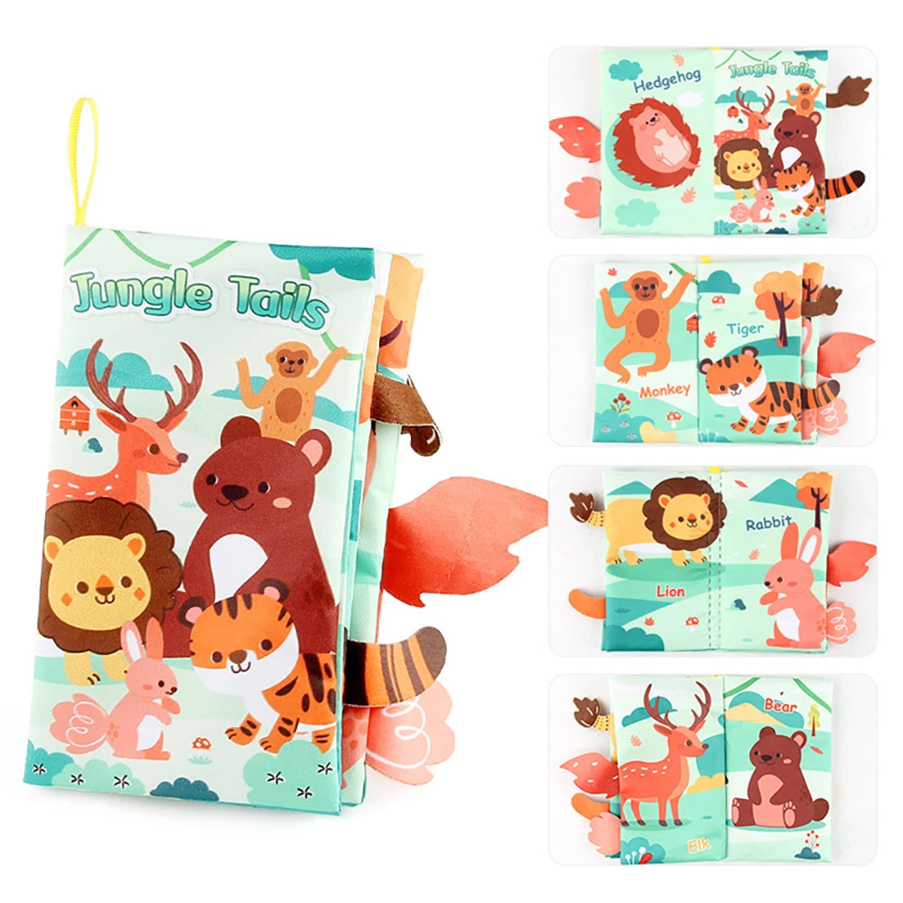Crinkle Tails Baby Cloth Book